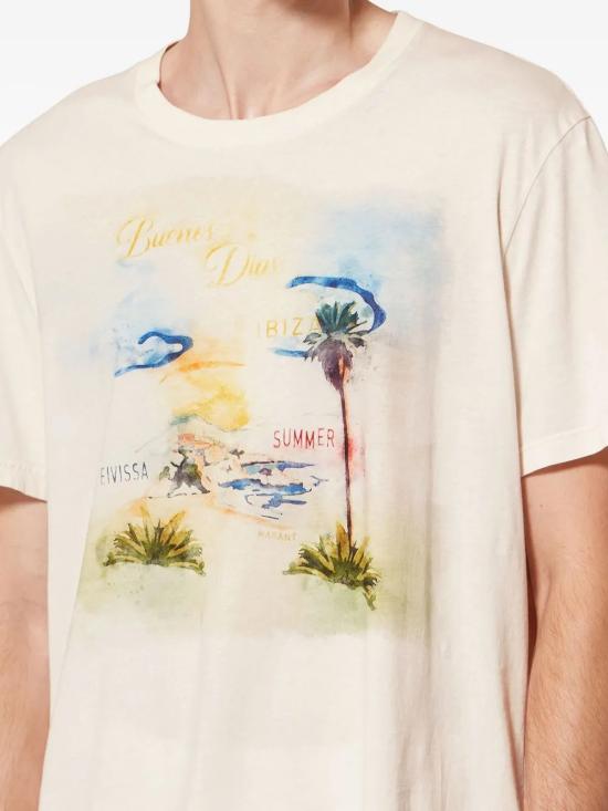 26SS 이자벨마랑 반팔 티셔츠 TS0052HBD1N08H 23EC ECRU - ISABEL MARANT