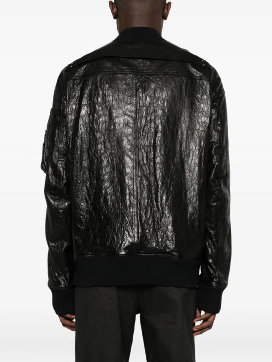 26SS 릭 오웬스 가죽 자켓 RU01F2778 LBE 09 CLASSIC FLIGHT BLACK - RICK OWENS