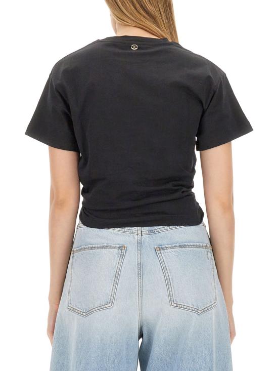 26SS 파코라반 반팔 티셔츠 23AJTO539CO0485 P001 BLACK - PACO RABANNE