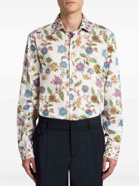 25SS 에트로 긴팔 셔츠 MRIB0025AV611X0800 PRINT ON WHITE BASE - ETRO