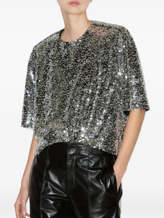 25FW 이자벨마랑 반팔 티셔츠 HT0748FAC4J15I 08SI SILVER - ISABEL MARANT