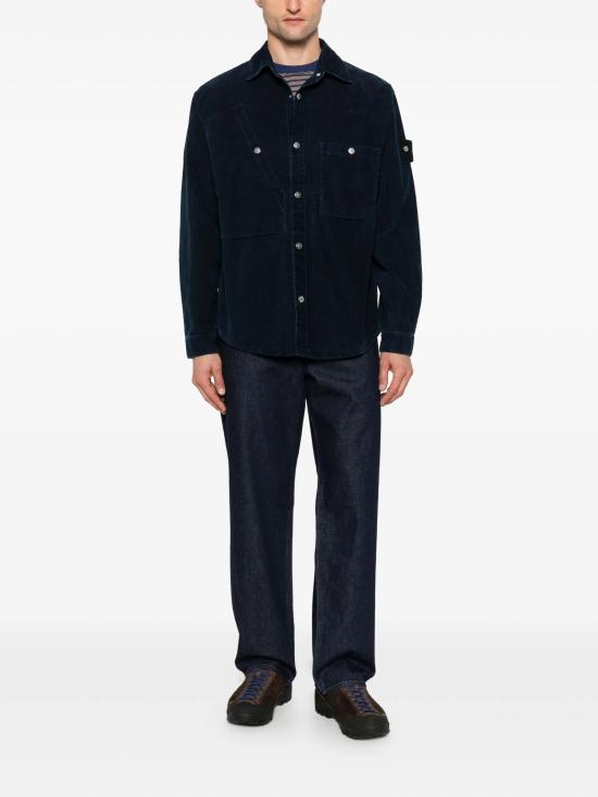 25FW 스톤 아일랜드 긴팔 셔츠 K2S151100008S0J10 V0021 INDIGO - STONE ISLAND