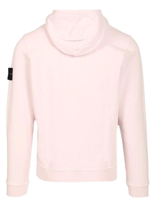 25FW 스톤 아일랜드 브러시드 오가닉 코튼 플리스 후드티셔츠 K2S156100029S0A20 V0080 PINK - STONE ISLAND