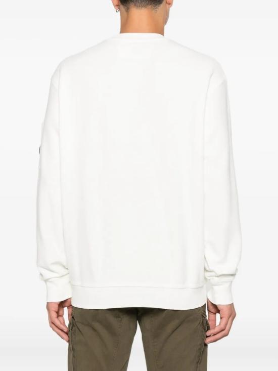25FW 씨피 컴퍼니 스웨터 19CMSS249A006614G 103 GAUZE WHITE - C.P. COMPANY