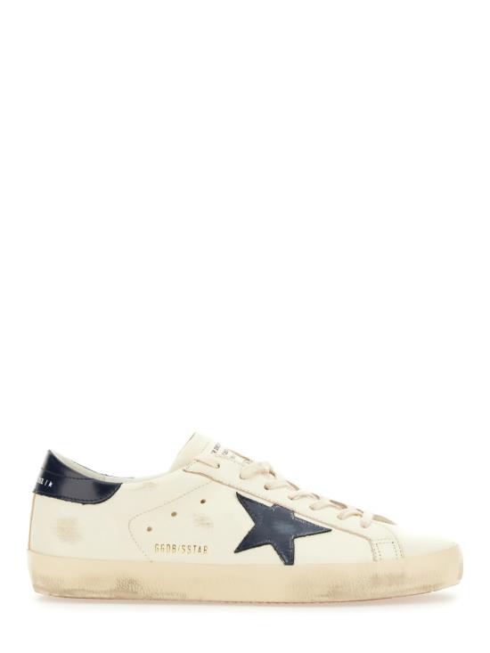 26SS 골든구스 슈퍼스타 스니커즈 GMF00101F004164 15430 BEIGE NIGHT BLUE - GOLDEN GOOSE