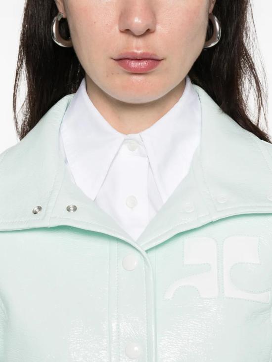 26SS 쿠레쥬 가죽 자켓 223CBL005VY0014 7038 LIGHT MINT - COURREGES