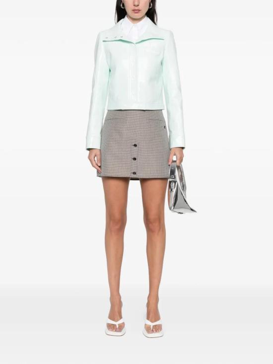 26SS 쿠레쥬 숏 스커트 126CJU330WO0145 9925 NATURAL RED BLACK - COURREGES