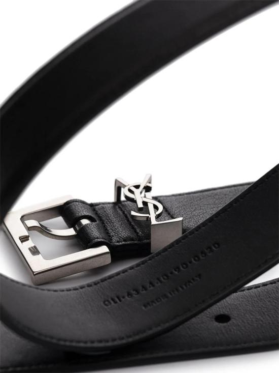 26SS 생로랑 모노그램 벨트 634440BRM0E 1000 BLACK - SAINT LAURENT