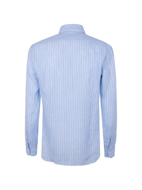 26SS 발바 긴팔 셔츠 NSFR2P0154037 U 0001 LIGHT BLUE STRIPES - BARBA