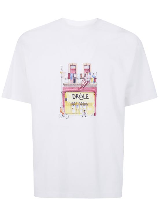 26SS 드롤드무슈 반팔 티셔츠 K TS307 CO002 OW OFF WHITE