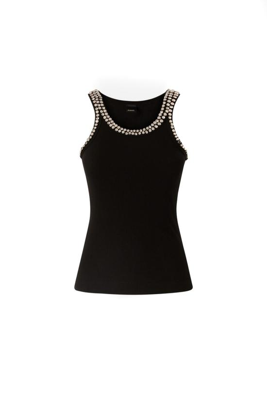 26SS 핑코 민소매 티셔츠 104109A35YZ99 Black