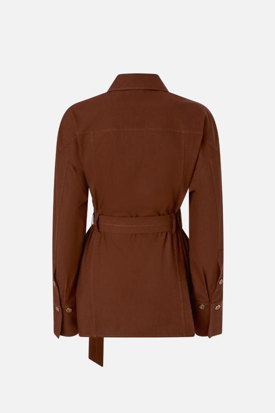 26SS 핑코 셔츠 106153A2ERL78 Brown - PINKO