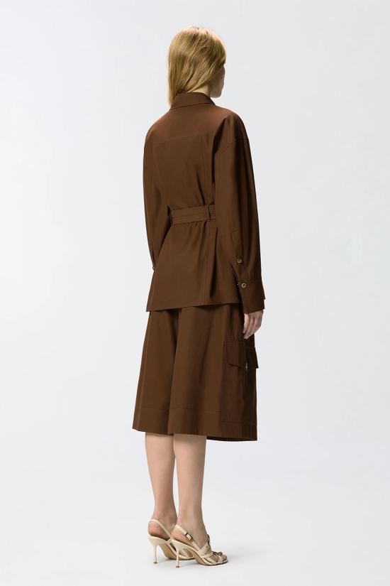 26SS 핑코 셔츠 106153A2ERL78 Brown - PINKO