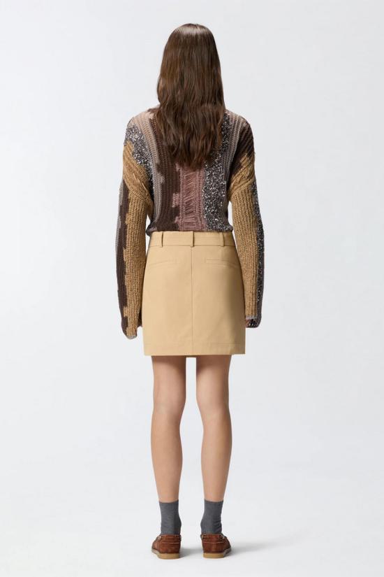 26SS 핑코 숏 스커트 106279A2ERD41 Beige - PINKO