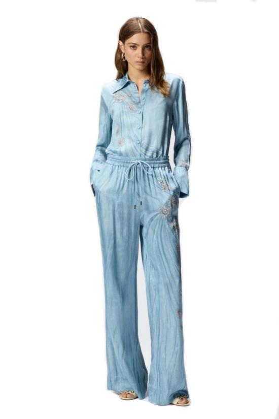 26SS 핑코 팔라초 팬츠 106210A37NF15 Sky - PINKO