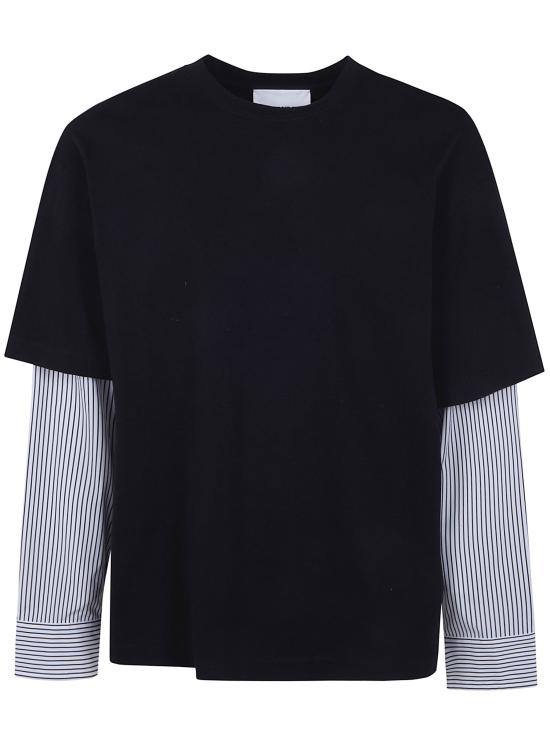 26SS 질샌더 긴팔 티셔츠 J22GC0235 J20256 001 BLACK - JIL SANDER