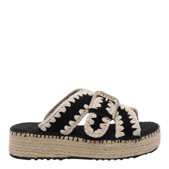 26SS 모우 샌들 641003A BKWH Black