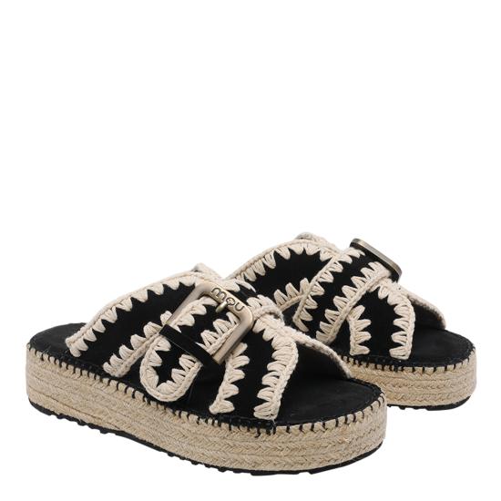 26SS 모우 샌들 641003A BKWH Black - MOU