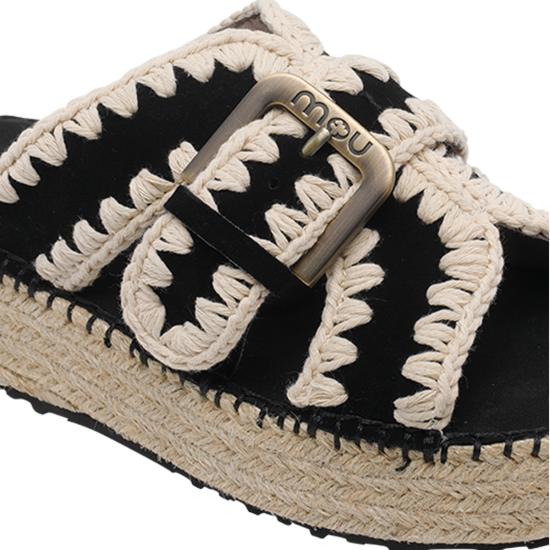 26SS 모우 샌들 641003A BKWH Black - MOU