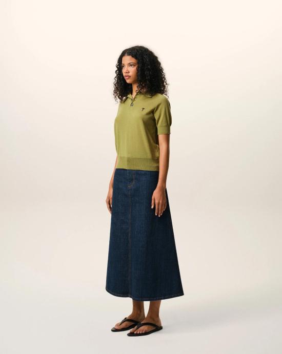 26SS 아미 반팔 티셔츠 FPL439KN0039 A091 Matcha noir - AMI