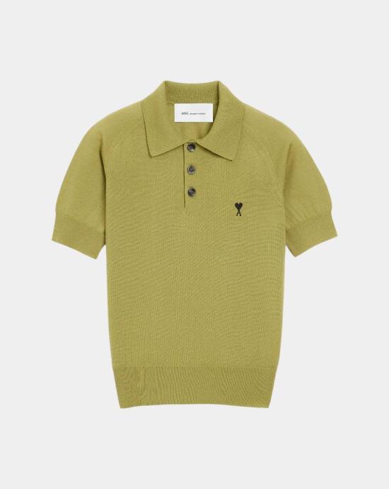 26SS 아미 반팔 티셔츠 FPL439KN0039 A091 Matcha noir