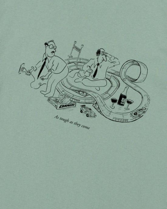 26SS 에드몬드 스튜디오 반팔 티셔츠 SCALEXTRIC PLAIN SAGE GREENGREEN Green - EDMMOND STUDIOS