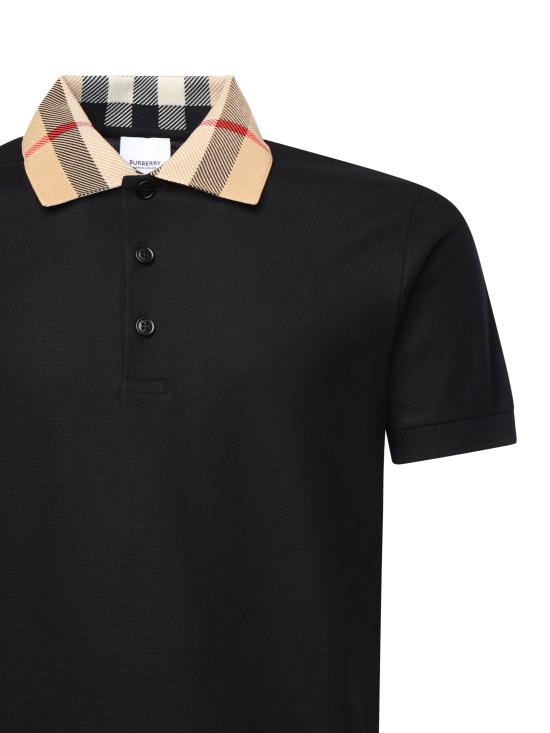 26SS 버버리 폴로 티셔츠 8071620 A1189 Black - BURBERRY