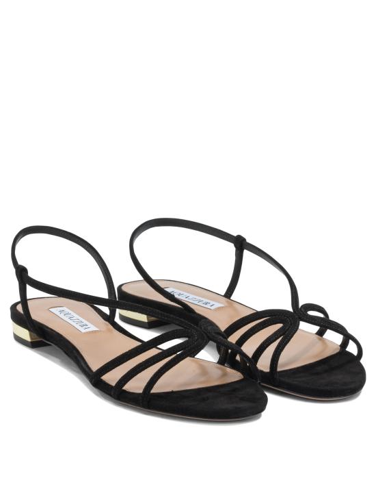 26SS 아쿠아주라 샌들 TTMFLAS0SUE000 Black - AQUAZZURA
