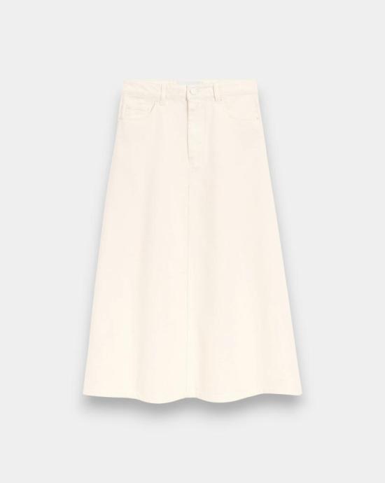 26SS 아미 미디 스커트 FSK467DE0126 136 Blanc creme