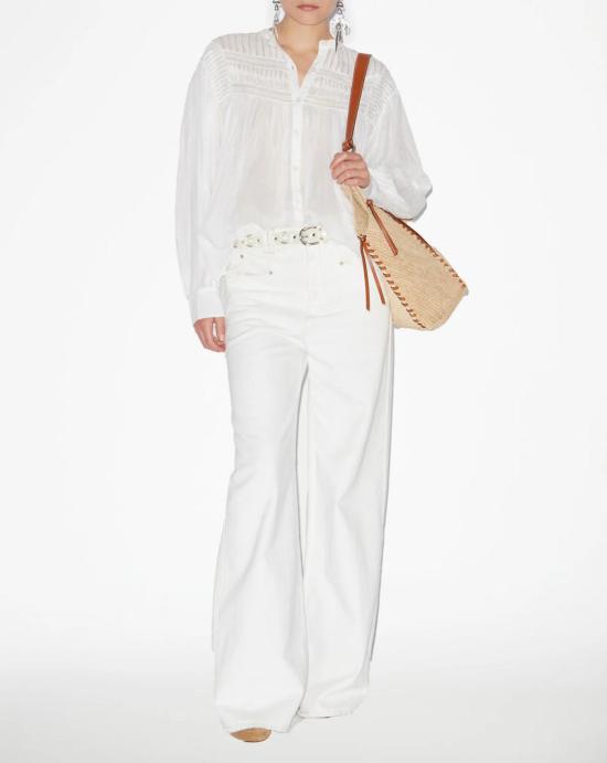 26SS 이자벨마랑 플라리아 오버핏 셔츠 HT0002FCB3J04E 20WH White - ISABEL MARANT