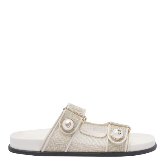 26SS 지미추 샌들 FAYENCE SANDAL CJMCHAMPAGNE LATTE White