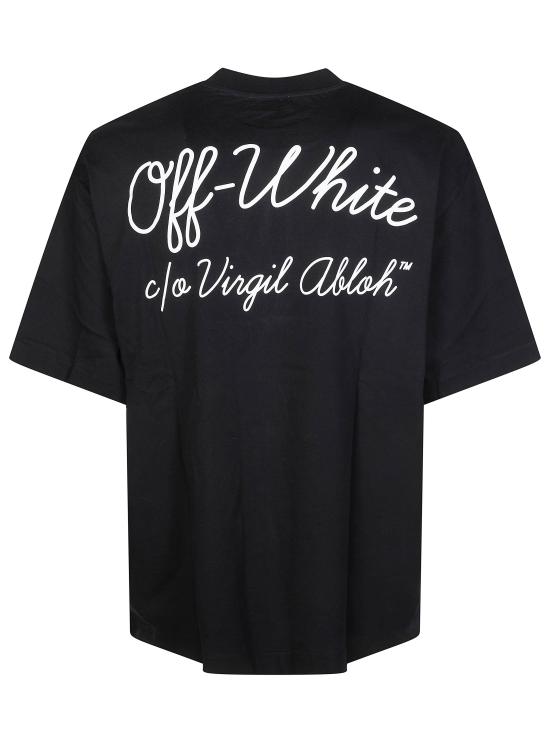 26SS 오프화이트 반팔 티셔츠 OMAA120C99JER00D 1001 NERO - OFF WHITE