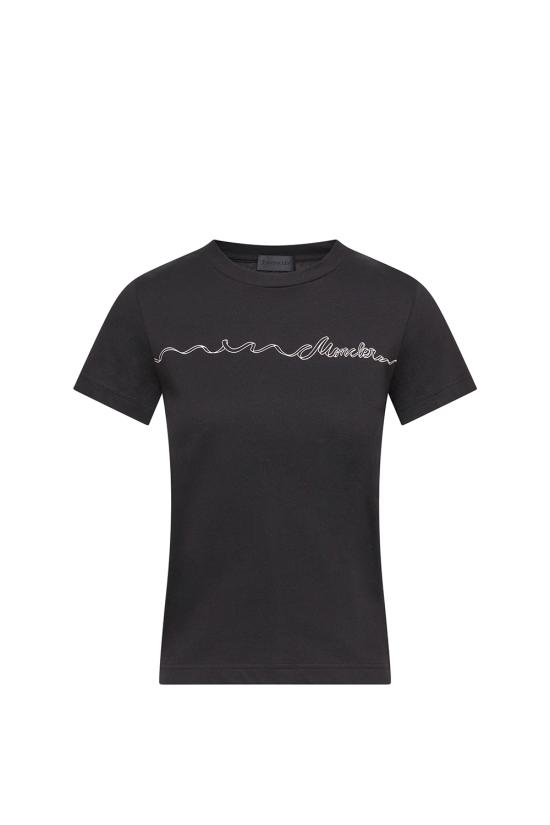 26SS 몽클레어 반팔 티셔츠 L10938C0001789B8Y 999 Black