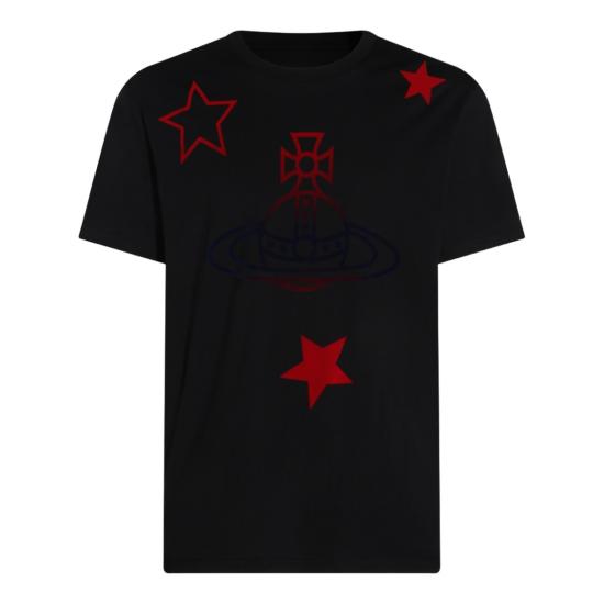 26SS 비비안웨스트우드 반팔 티셔츠 3G010056J00B9N401 Black