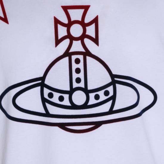 26SS 비비안웨스트우드 반팔 티셔츠 3G010056J00B9A401 White - VIVIENNE WESTWOOD