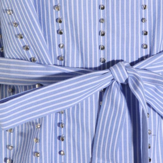 26SS 핑코 셔츠 106225A32RZE5 Blue - PINKO