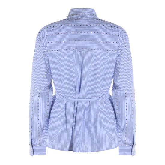 26SS 핑코 셔츠 106225A32RZE5 Blue - PINKO