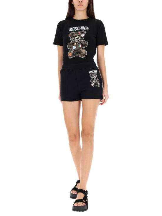  모스키노 숏팬츠 03270428 1555 Black - MOSCHINO