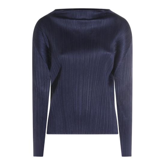 26SS 플리츠플리즈 긴팔 티셔츠 PP66JK11178 Blue