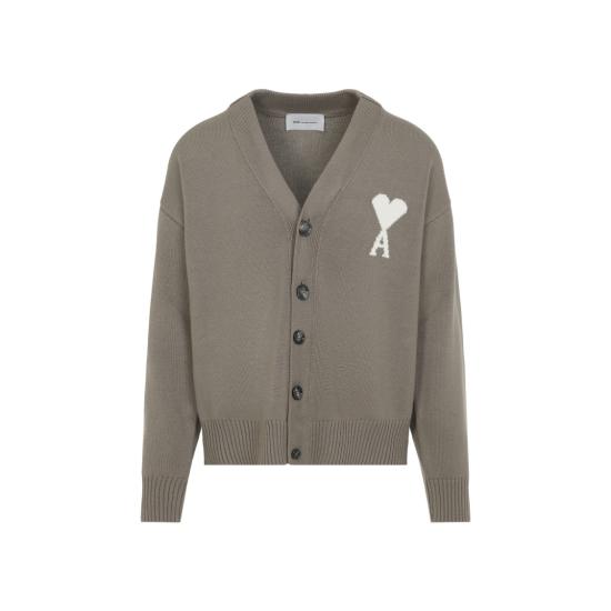 26SS 아미 울 드 하트 가디건 UKC380 KN0156 Brown