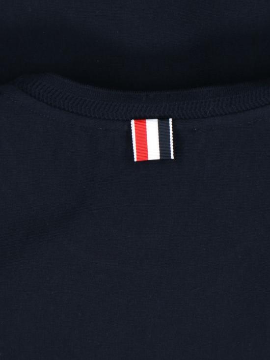 26SS 톰브라운 RWB 스트라이프 티셔츠 MJS252A J0138415 Blue - THOM BROWNE