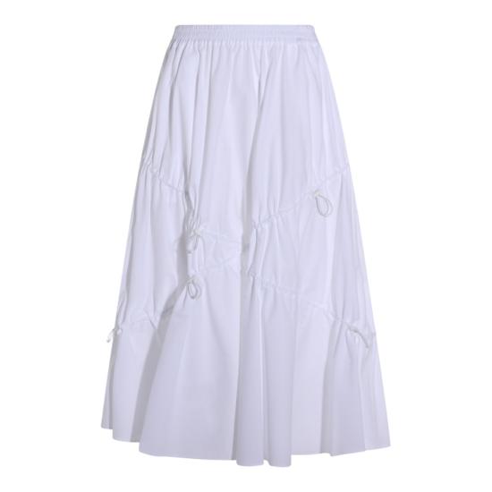 26SS 모스키노 미디 스커트 261E010605311001 White