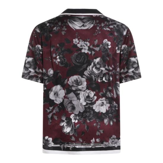 26SS 돌체앤가바나 피오니 라마주 프린트 하와이 트윌 셔츠 G5KS3THI10NHR5SV White - DOLCE & GABBANA