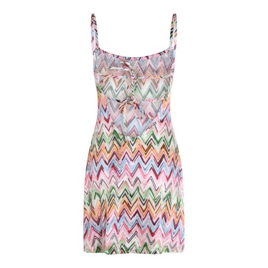 26SS 미소니 미디 원피스 MS26SQ1NBJ00QLSM9Z9 Red - MISSONI