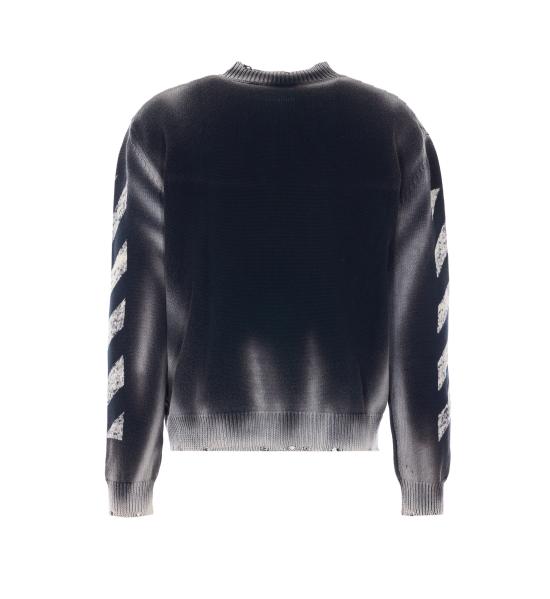 26SS 오프화이트 스웨터 OMHE20US26KNI003 0001 Black - OFF WHITE