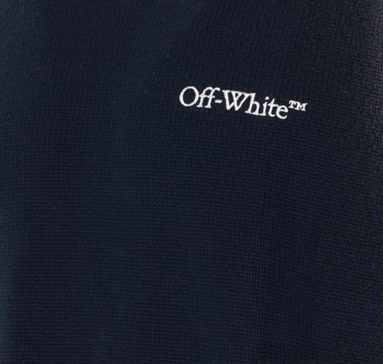 26SS 오프화이트 스웨터 OMHE20US26KNI003 0001 Black - OFF WHITE
