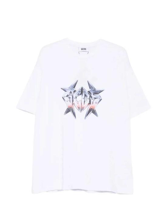 26SS 지씨디에스 반팔 티셔츠 C1MWQC061J079 OPTIC WHITE BLUE 100E