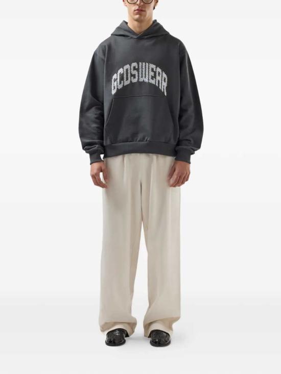 26SS 지씨디에스 후드 티셔츠 C1MWQE128F034 ANTHRACITE MIX 968X - GCDS