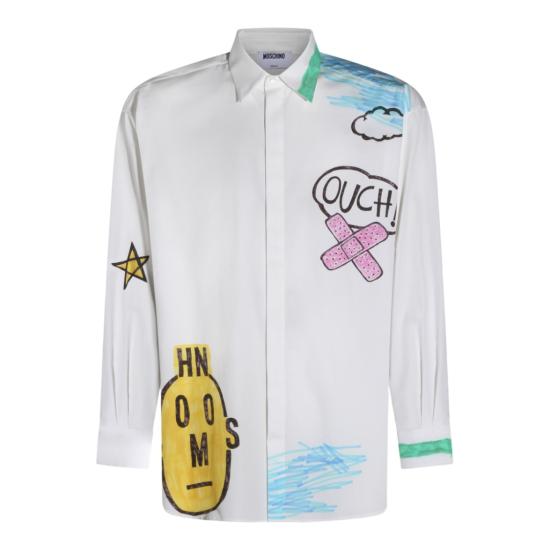 26SS 모스키노 긴팔 셔츠 261ZZ023902682888 White