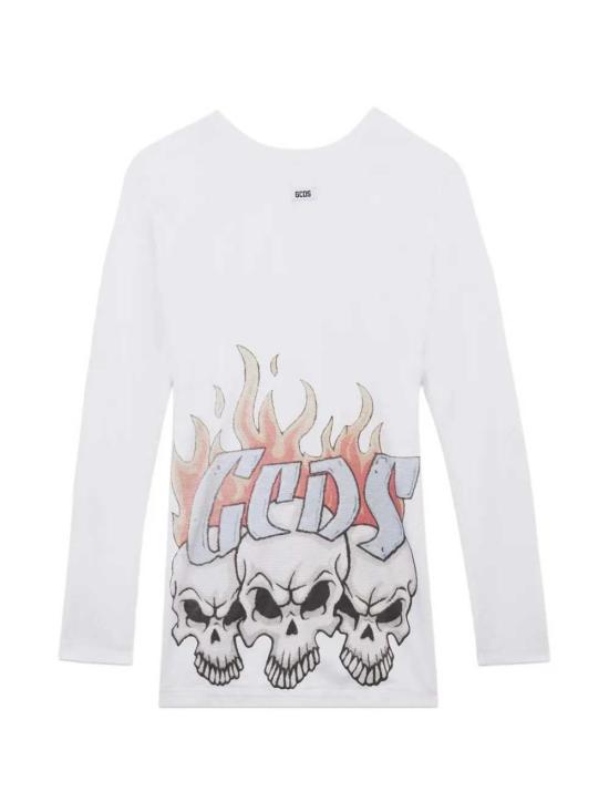 26SS 지씨디에스 미디 원피스 C1WWQB032J080 OPTIC WHITE LIGHT BLUE 100H